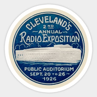 1926 Radio Exposition Sticker